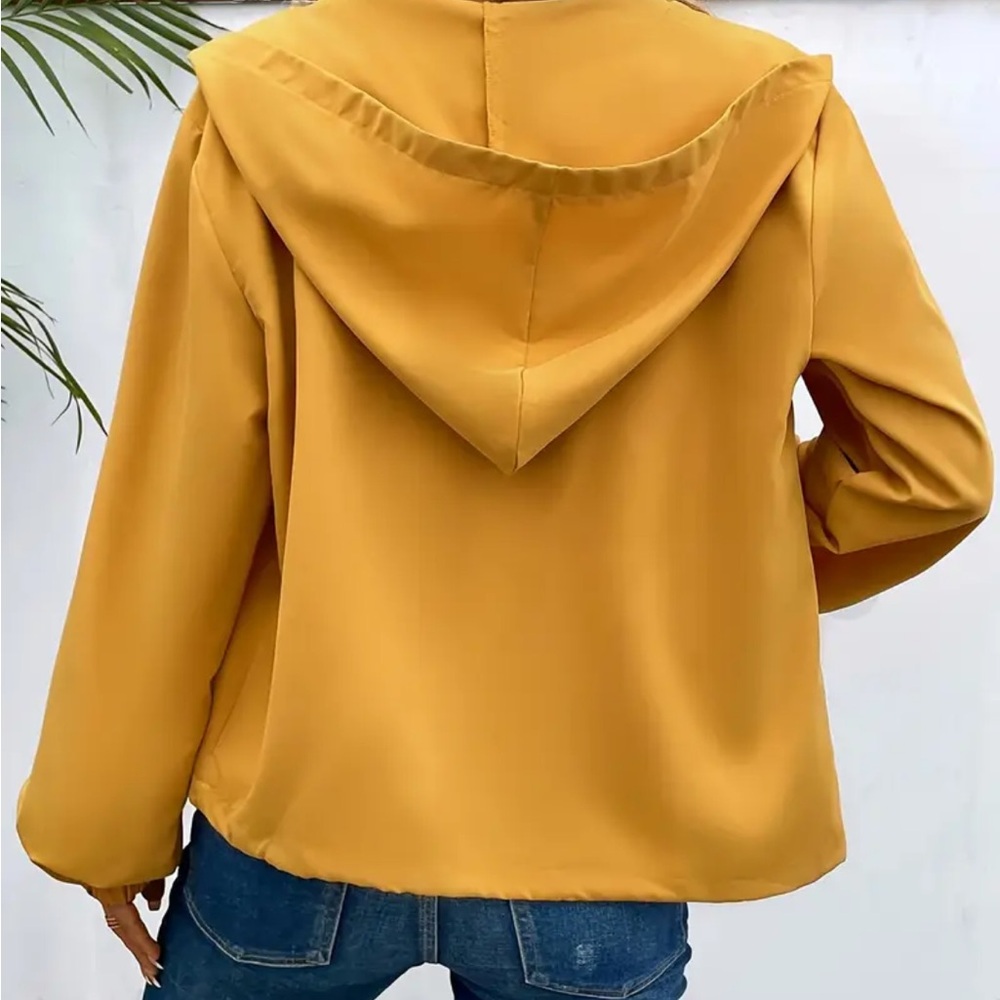 Stylish Mustard Yellow Women's Jacket - Picture 6 of 6
